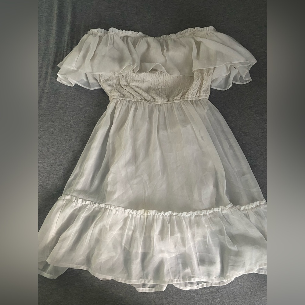 White Off the Shoulder Dress